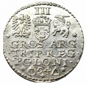 Sigismund III. Vasa, Trojak 1594, Malbork - unbeschrieben