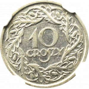 II Rzeczpospolita, 10 groszy 1923 - NGC MS62