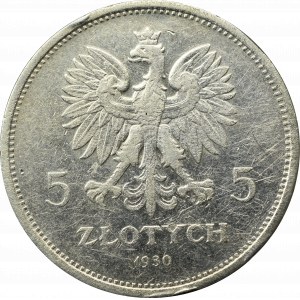 II Republic of Poland, 5 zloty 1930 November uprising