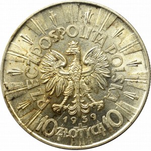 II Rzeczpospolita, 10 złotych 1939 Piłsudski