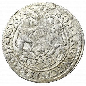 John II Casimir, 1/4 thaler 1658, Danzig