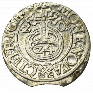 Zygmunt III Waza, Półtorak 1620, Ryga - klucze rozdzielają legendę