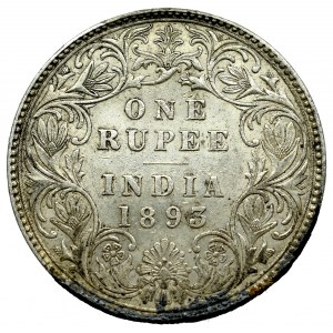 Indie, 1 rupia 1893