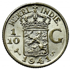 Indie, 1/10 guldena 1941