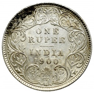 Indie, 1 rupia 1900