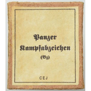 Germany, III Reich, Engraver box Panzer Badge