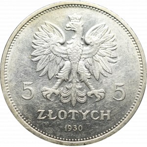 II Rzeczpospolita, 5 złotych 1930 Sztandar