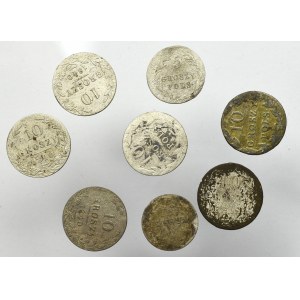 Poland under Russia, Lot of 5-10 groschen 1840