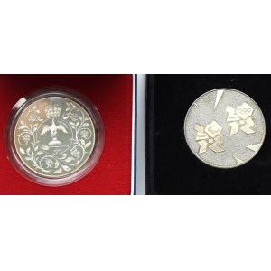 Zestaw dwóch kolekcjonerskich monet