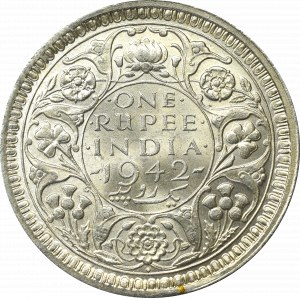 British India, 1 rupee 1942, Mumbay