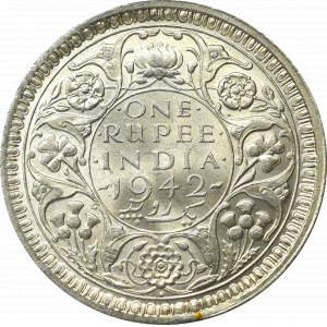 Indie brytyjskie, 1 Rupia 1942, Bombaj