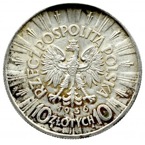 II Rzeczpospolita, 10 złotych 1936 Piłsudski