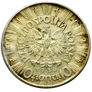 II Republic of Poland, 10 zloty 1936 Pilsudski