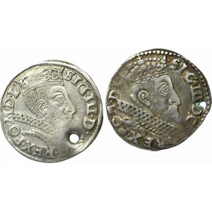 Sigismund III Vasa, Set of two trojaks 1597-1598?