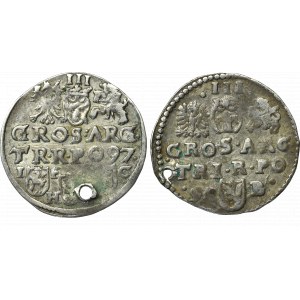 Sigismund III Vasa, Set of two trojaks 1597-1598?