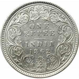 Indie, 1 Rupia, 1862