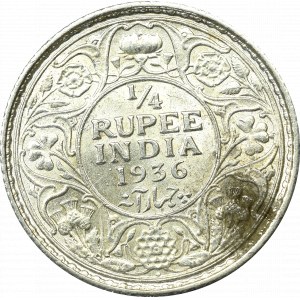Indie brytyjskie, 1/4 Rupii 1936, Bombaj