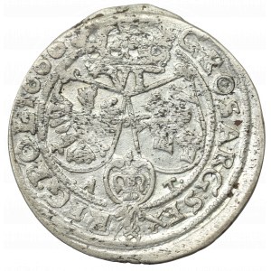 Jan II Kazimierz, Szóstak 1666, Bydgoszcz - D L/bez kropek przy nominale