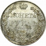 Rosja, Mikołaj I, Rubel 1837 НГ - nieopisany 14 25 bez kreski ułamkowej