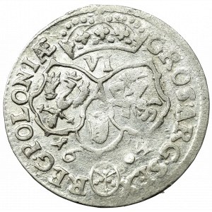 Jan III Sobieski, Szóstak 1684, Bydgoszcz - korona niska o 11 klejnotach na kabłąkach