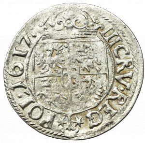 Sigismund III. Wasa, Drei-Eckig 1617, Krakau