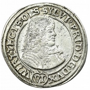 Schlesien, Duchy of Oels, Sylvius Friedrich, 6 kreuzer 1674