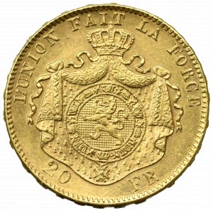 Belgia, 20 franków 1882