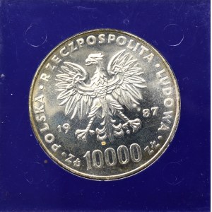 PRL, 10000 złotych 1987 Jan Paweł II