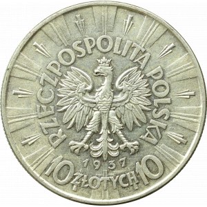 II Rzeczpospolita, 10 złotych 1937 Piłsudski