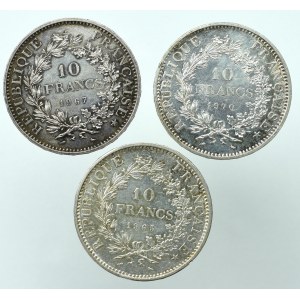 Francja, 10 franków 1965-1970 (3 egzemplarze)