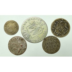 Niemcy, Prusy, Zestaw monet srebrnych (5 egz)