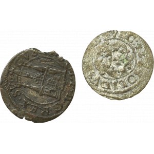 The Swedish occupation of Elblag and Riga, Gustavus Adolphus, a set of one and a half shekels and a shekel