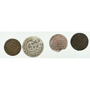 Szwedzka okupacja Rygi, Zestaw monet (4 egz)