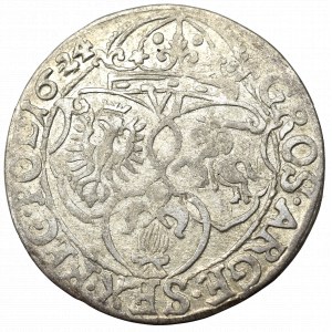 Zygmunt III Waza, Szóstak 1624, Kraków - przebitka 4/2