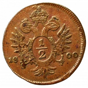 Austria, Franz II, 1/2 kreuzer 1800