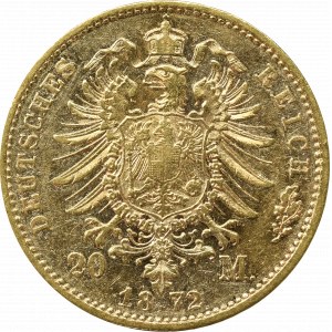 Germany, Bayern, 20 mark 1872 D, Munchen