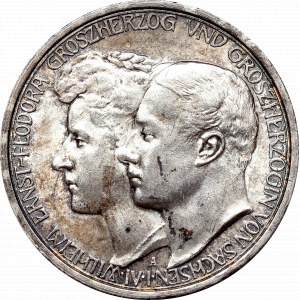 Niemcy, Saksonia, 3 marki 1910