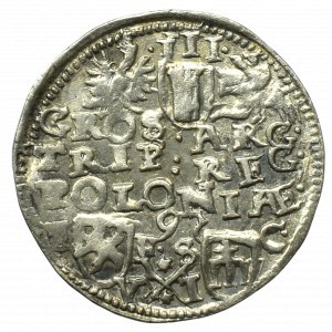 Sigismund III. Vasa, Trojak 1595, Bydgoszcz - Datum unter Legende - RARE