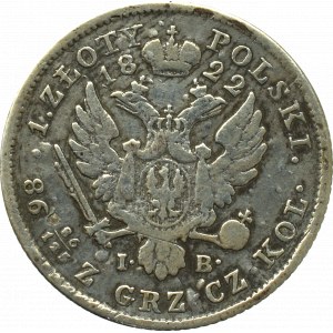 Kingdom of Poland, Alexander I, 1 zloty 1822