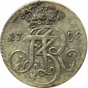 Saxony, Friedrich August II, 3 groschen 1758, Danzig