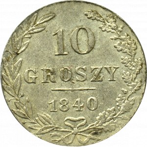 Poland under Russia, 10 groschen 1840