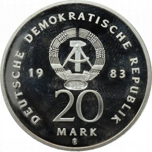 Niemcy, 20 marek 1983 Luther - restrike