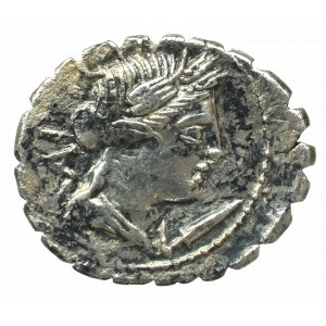 Republika Rzymska, C. Marius C.f. Capito (81pne) Denar serratus