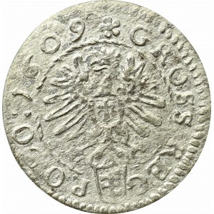 Sigismund III. Wasa, Grosz 1609, Krakau - unbeschrieben GROSS REG