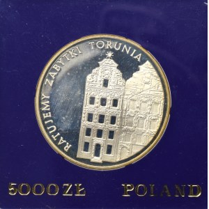 PRL, 5000 złotych, Zabytki Torunia