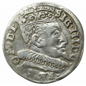 Zygmunt III Waza, Trojak 1595, Wilno - herb Chalecki
