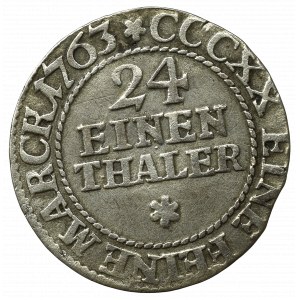 Germany, Saxony, 1/24 thaler 1763