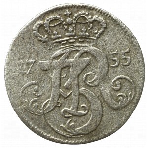 Saxony/Poland, Friedrich August II, 3 groschen 1755, Danzig