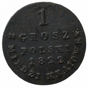 Królestwo Polskie, Aleksander I, 1 grosz 1822 IB
