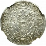 Sigismund III Vasa, Ort 1613, Danzig - RARE - NGC MS61 (2-MAX)